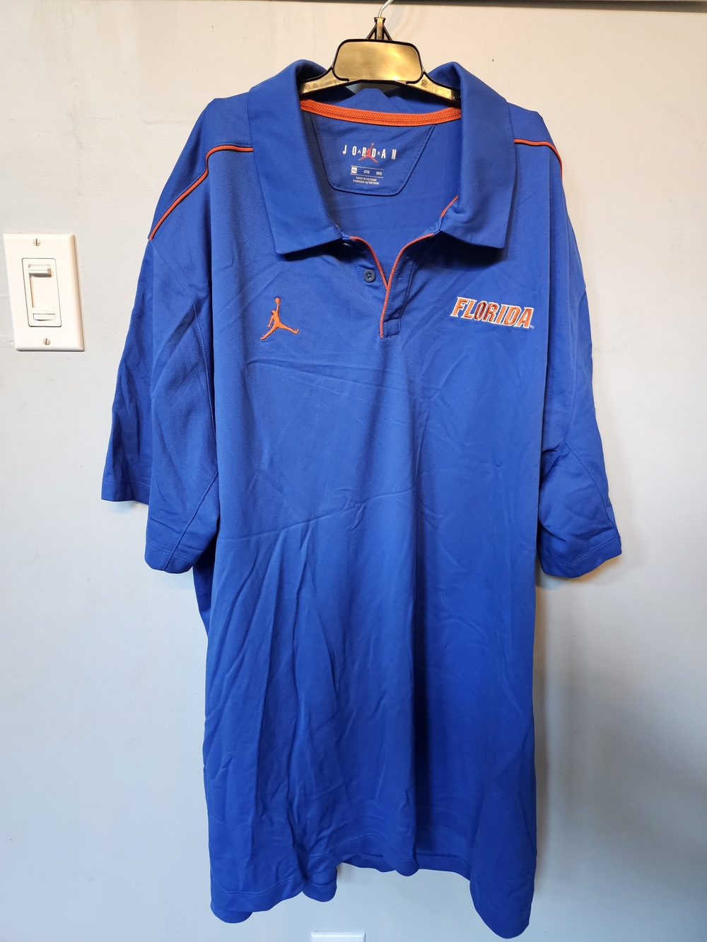Jordan Brand Florida Gators On Field Polo 3XL Orange Blue